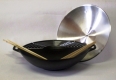 liatinový wok 35cm + veko  