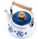 smaltovaný čajník 2L modrý kvet